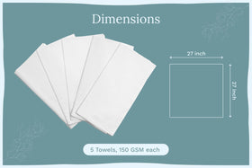 Organic Cotton Mart blank towels invite embroidery, screen printing, and dyeing
