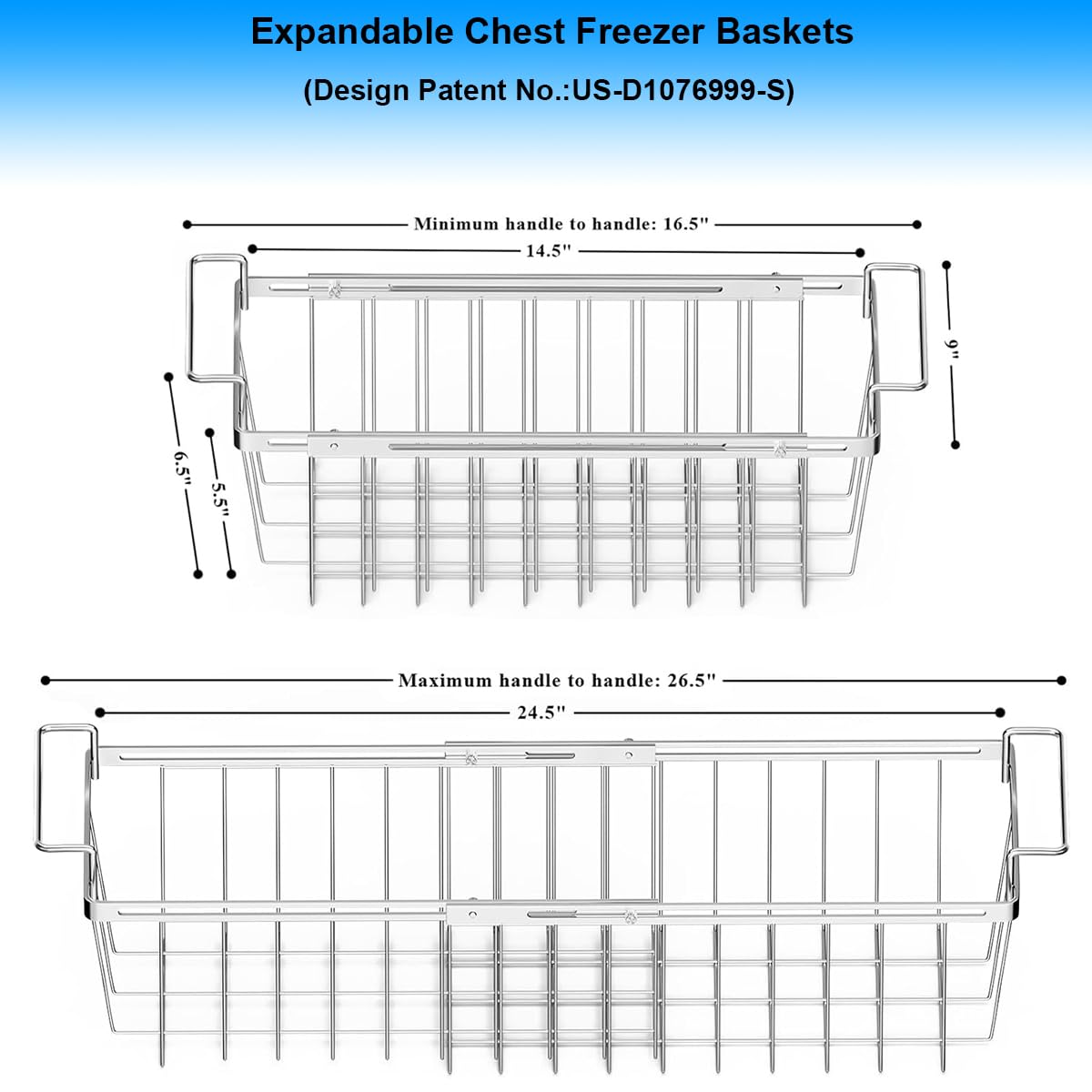 Orgneas stainless steel freezer basket doubles as dish-drying rack