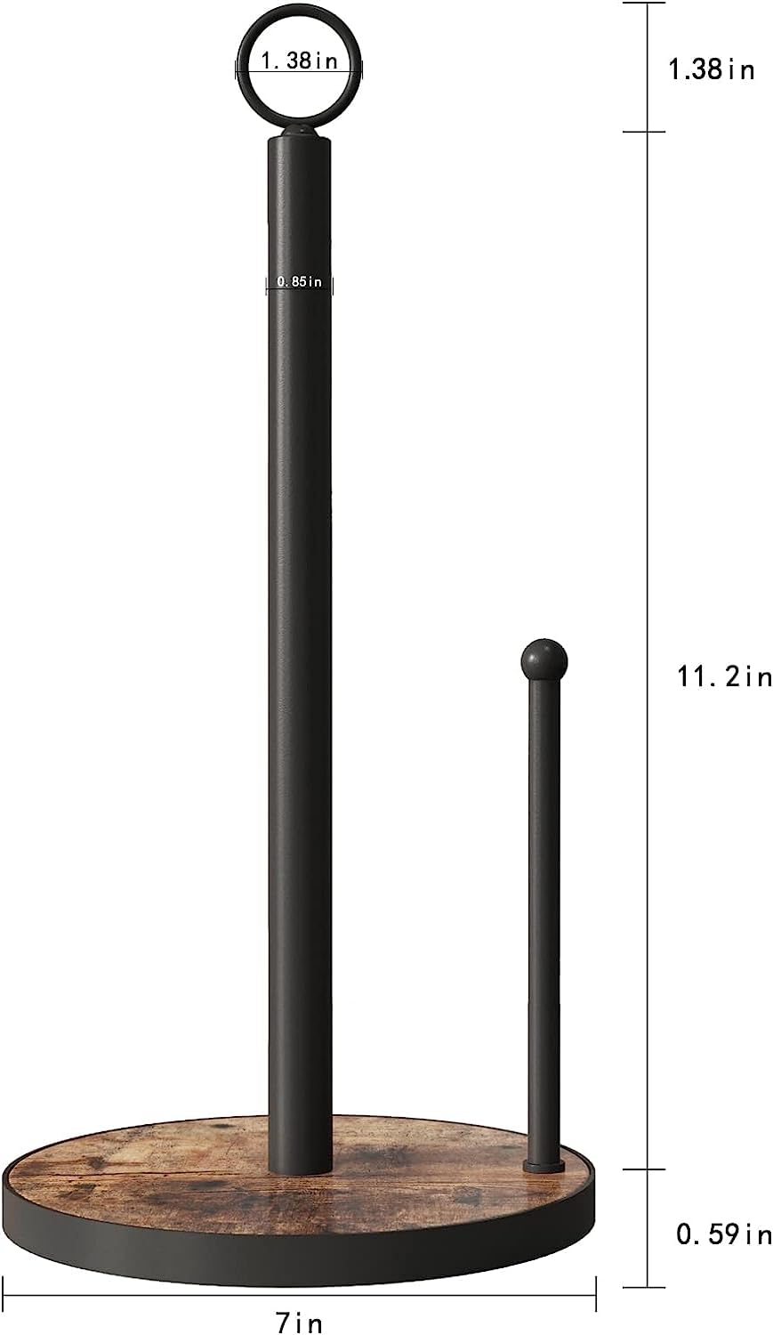 OROPY height of 11.2 inches keeps towels accessible and organized.