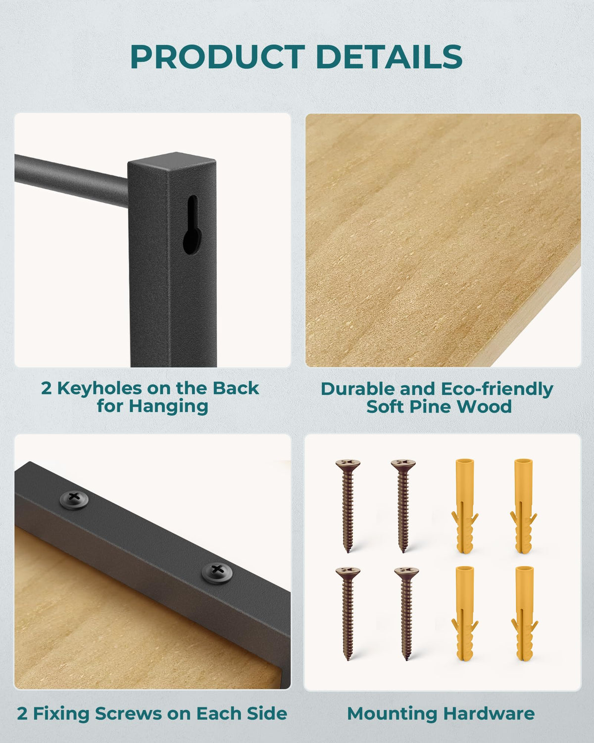 OROPY hidden-keyhole mounting for a clean kitchen look