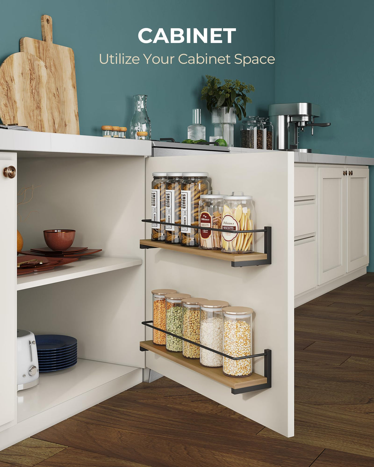 OROPY sturdy metal frame supports multiple jars with ease
