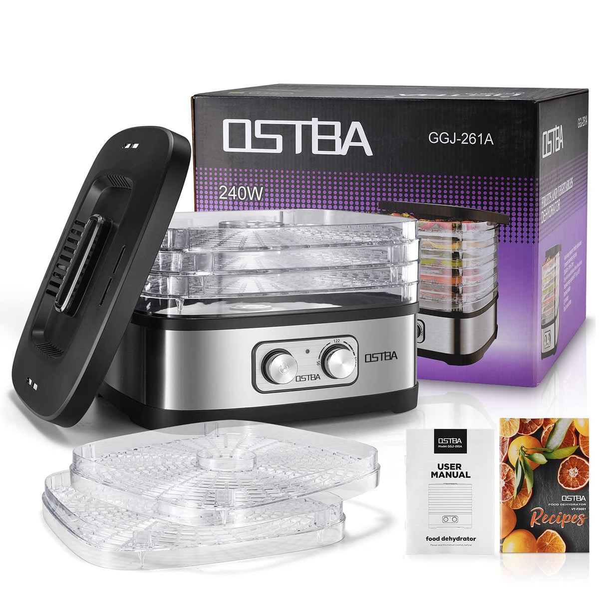OSTBA stainless-steel panel adds durability and simple cleaning