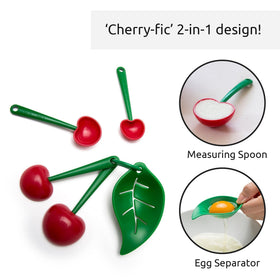 OTOTO Mon Cherry measuring spoons egg separator feature for quick yolk separation