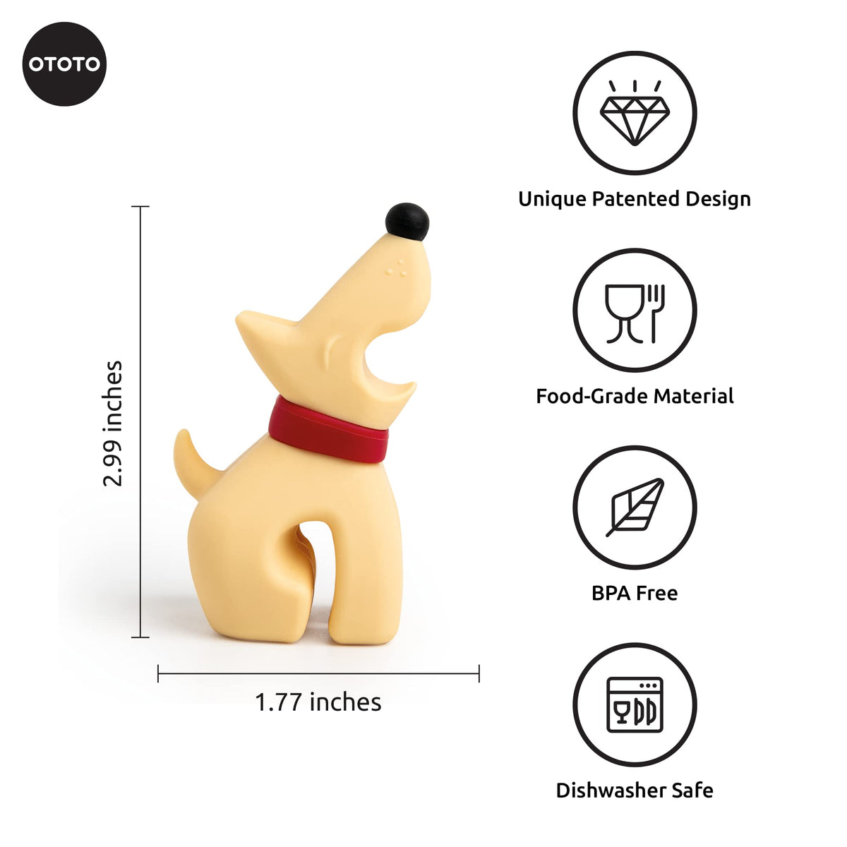 OTOTO paw-fect kitchen spoon holder on stove top prevents spills while cooking.