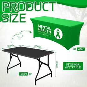 Oudain stretch spandex tablecloth fits standard tables