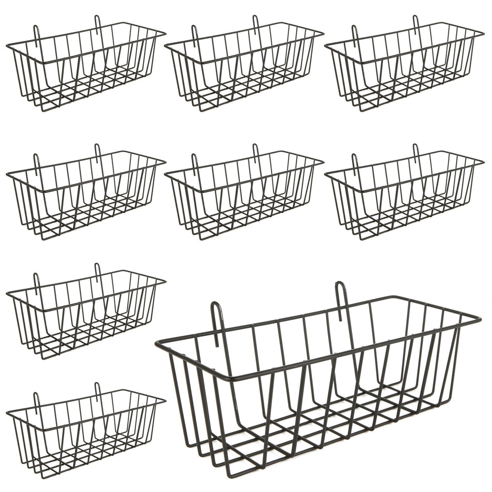 Oungy grid wall basket 10-pack shown for organized kitchen storage.