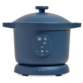 Our Place Dream Cooker exterior in Blue Salt, a stylish countertop companion for everyday meals.
