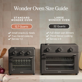 Easy-to-clean crumb tray supports quick post-meal cleanup.