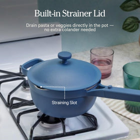 Our Place Mini Perfect Pot is lightweight and easy to lift