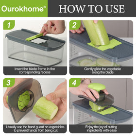 Ourokhome detachable pusher simplifies loading and cleaning.