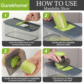Ourokhome safety guard protects fingers during prep.