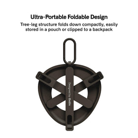 OutIn aluminum unibody construction provides durable, scratch-resistant support.