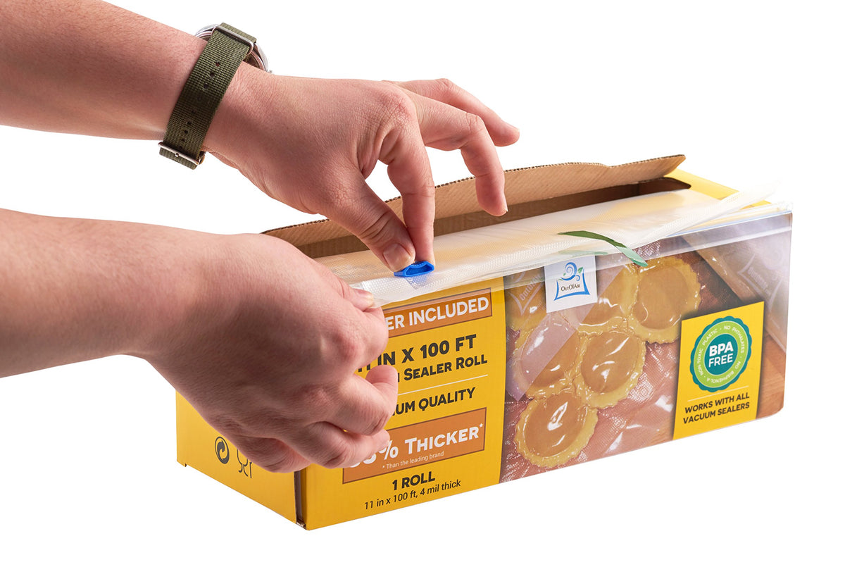 OutOfAir 100ft roll reduces refills with extended bag supply