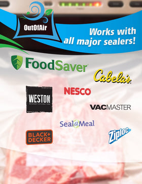 OutOfAir sous vide ready bags suitable for precise temperature cooking