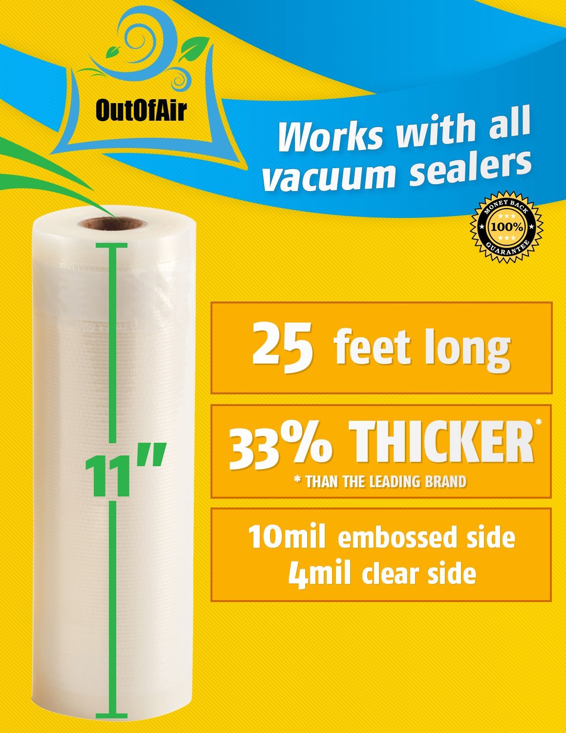OutOfAir vacuum rolls sous vide ready support precise cooking and flavor retention.