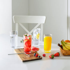 OUWO kitchen bar table setup with OUWO glassware