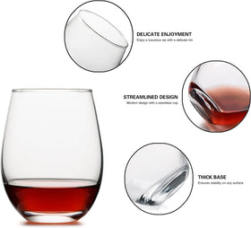 OUWO clear wine glasses suitable for weddings and parties.
