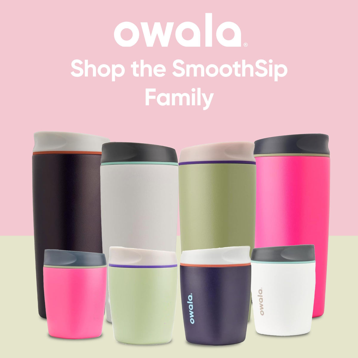 Owala SmoothSip 10oz pink Watermelon Breeze tumbler ideal for travel and daily use.