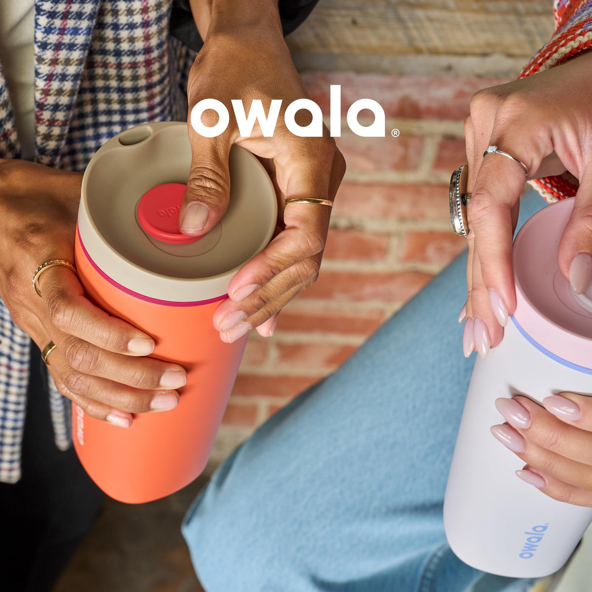 Owala 12 oz tumbler fits in most cup holders and backpacks.