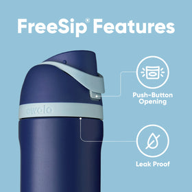 Double-wall insulation on Owala bottle keeps drinks cold up to 24 hours