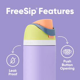 Owala FreeSip 40oz lid detail featuring locking push-button