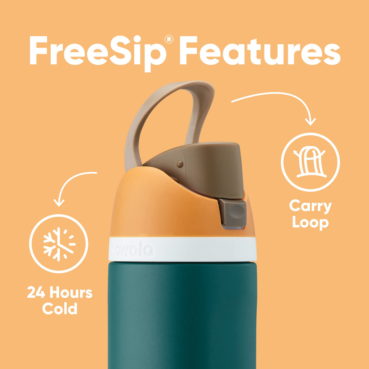 Owala FreeSip 40oz Denim insulated bottle body