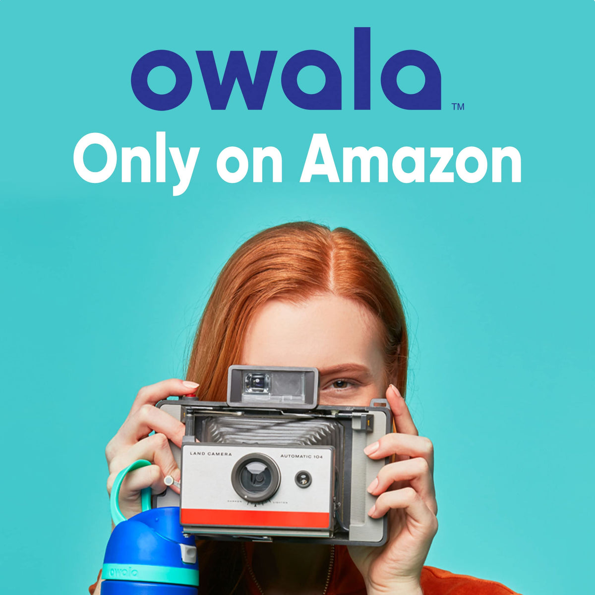 Owala FreeSip base fits most cup holders for portable use.