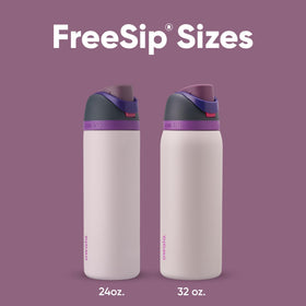 Owala FreeSip wide-mouth design for easy cleaning and ice addition