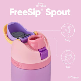 Owala FreeSip spout and straw support upright sipping.