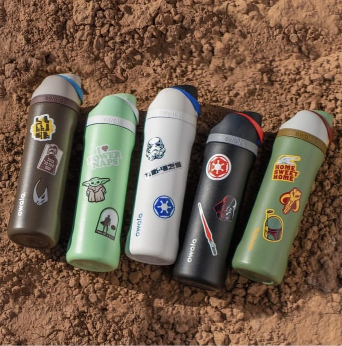 Owala FreeSip Star Wars Boba Fett bottle design motivates daily hydration