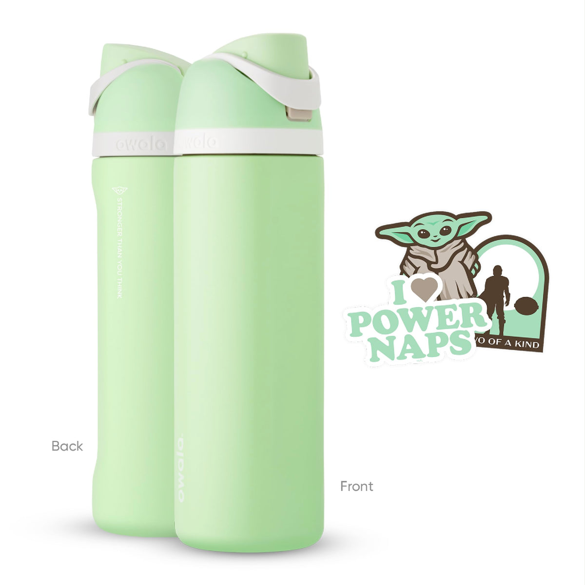 Owala FreeSip bottle base fits most cup holders for on the go use.