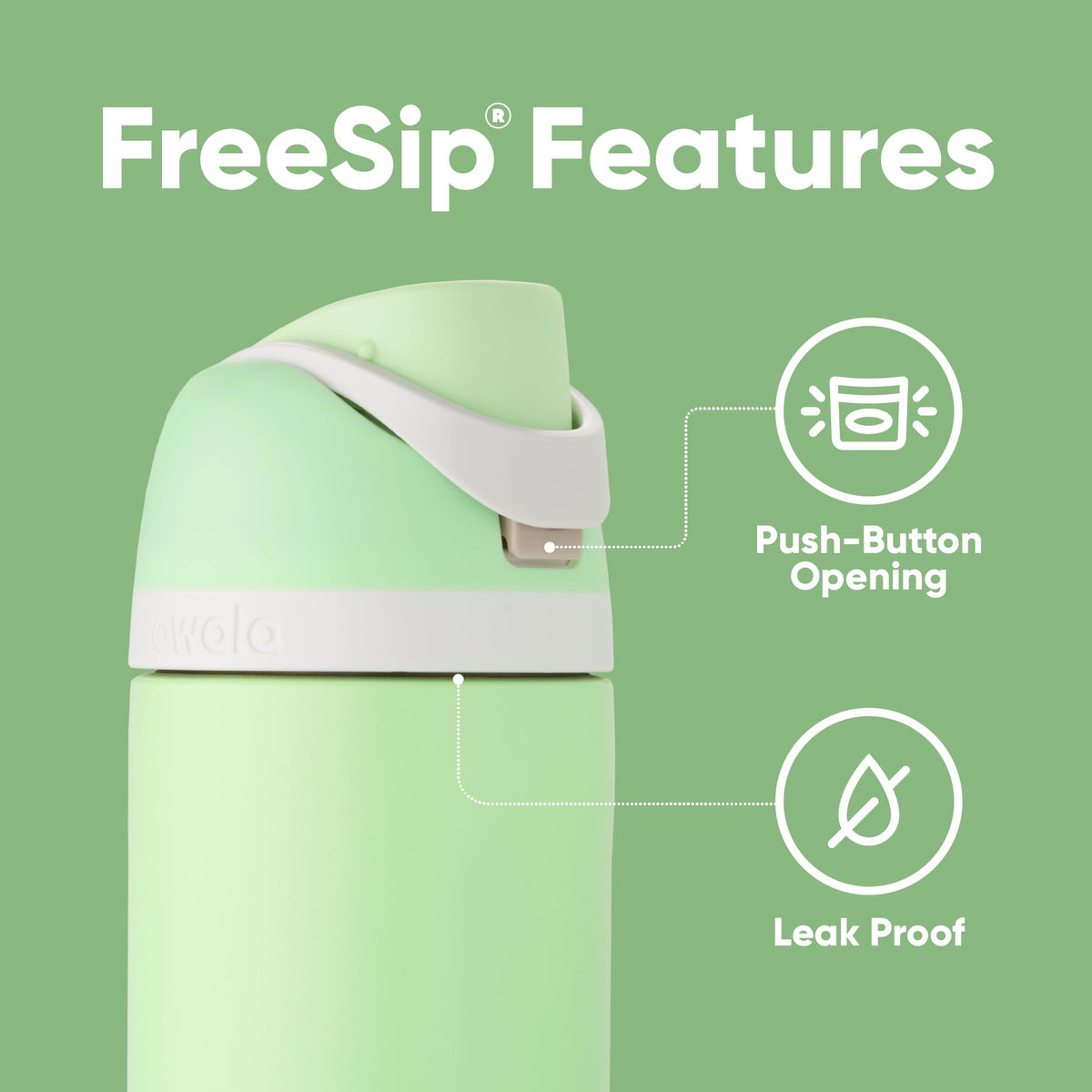 Owala FreeSip bottle doubles as double-wall insulated for cold beverages up to 24 hours.