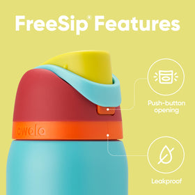 Owala FreeSip wide-mouth opening for easy ice and cleaning.