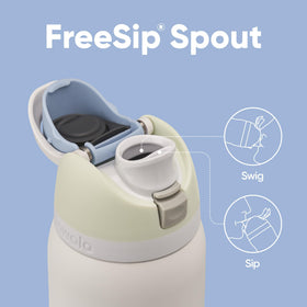 Owala FreeSip wide-mouth opening for easy cleaning and ice addition