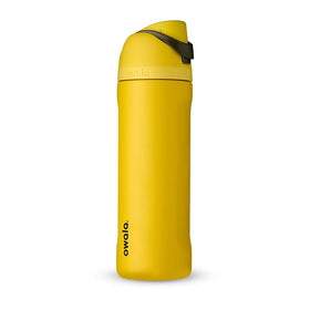 Owala FreeSip bottle in Gryffindor colors with straw for on-the-go hydration.