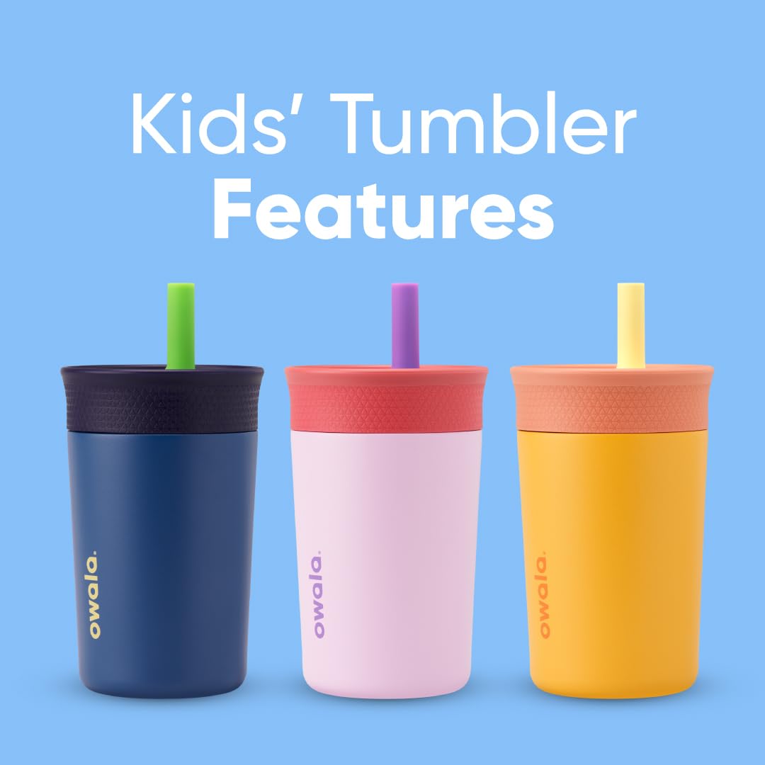 Owala Kids Tumbler with dishwasher-safe lid makes cleanup fast