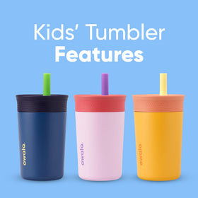 Owala Kids Tumbler with dishwasher-safe lid makes cleanup fast