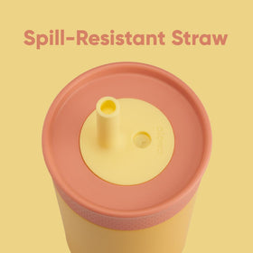 Owala Kids Tumbler insulated stainless steel keeps drinks cool.