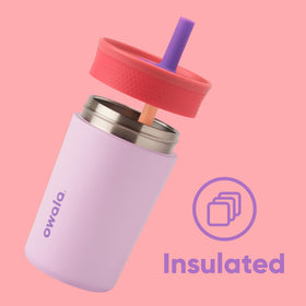 Owala Kids Tumbler spill-resistant lid minimizes mess on the go