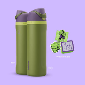 Owala Marvel FreeSip base fits cup holders for travel and gym.