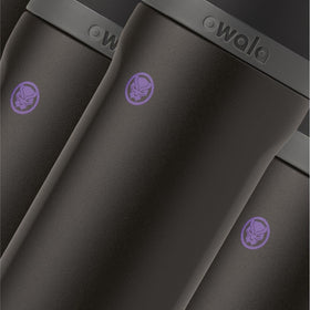 Owala Marvel FreeSip carry loop doubles as a lock for transport.