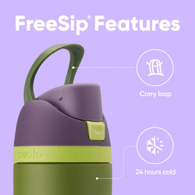 Owala Marvel FreeSip straw use for upright sipping on the go.