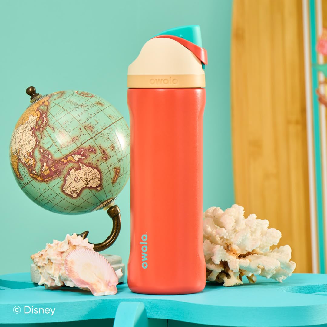 Owala Moana FreeSip carry loop doubles as a lock for convenient security.