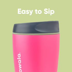 Owala SmoothSip features a comfortable spout for easy sipping hot or cold beverages.