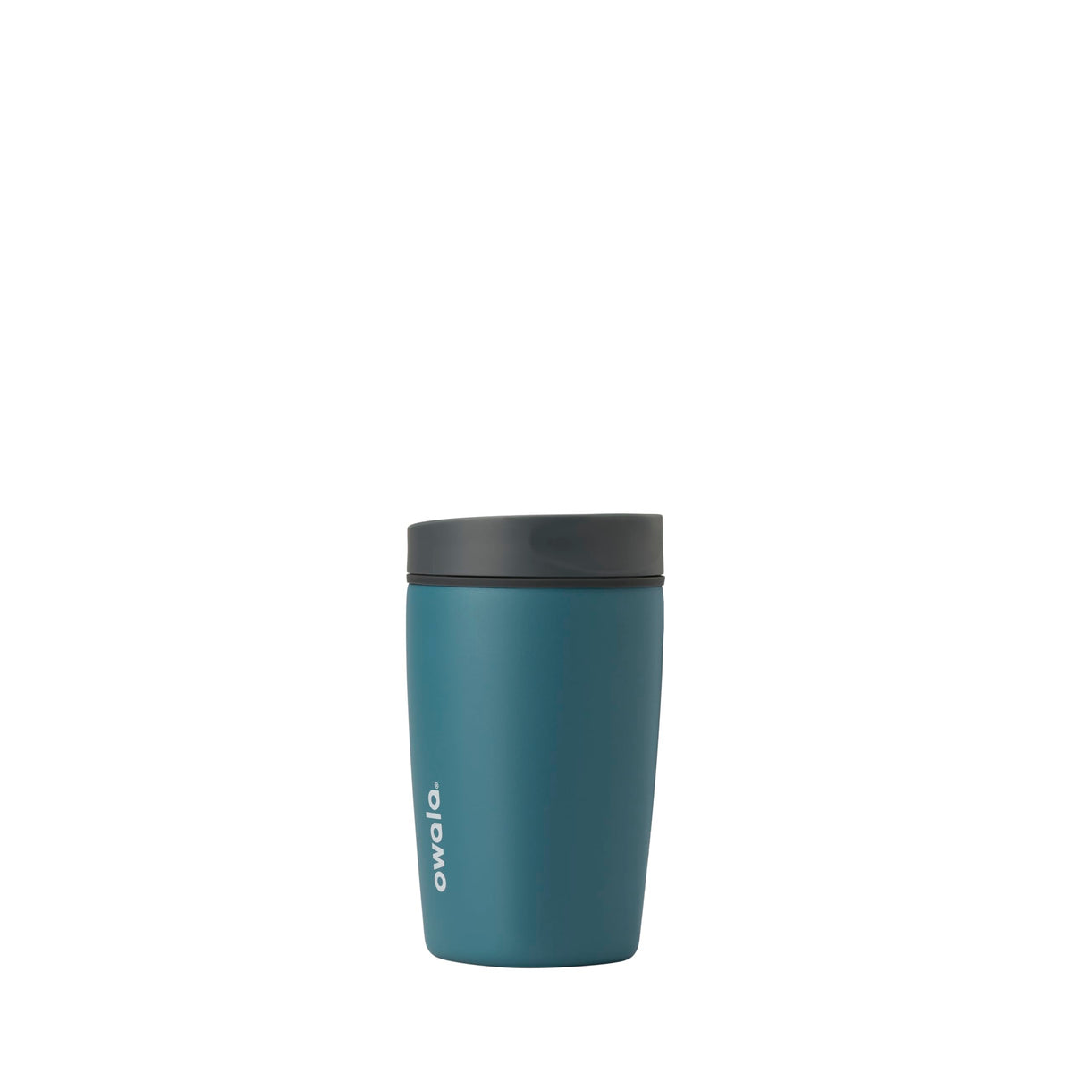 Owala SmoothSip Slider 12oz tumbler with leakproof lid for spill-free travel.