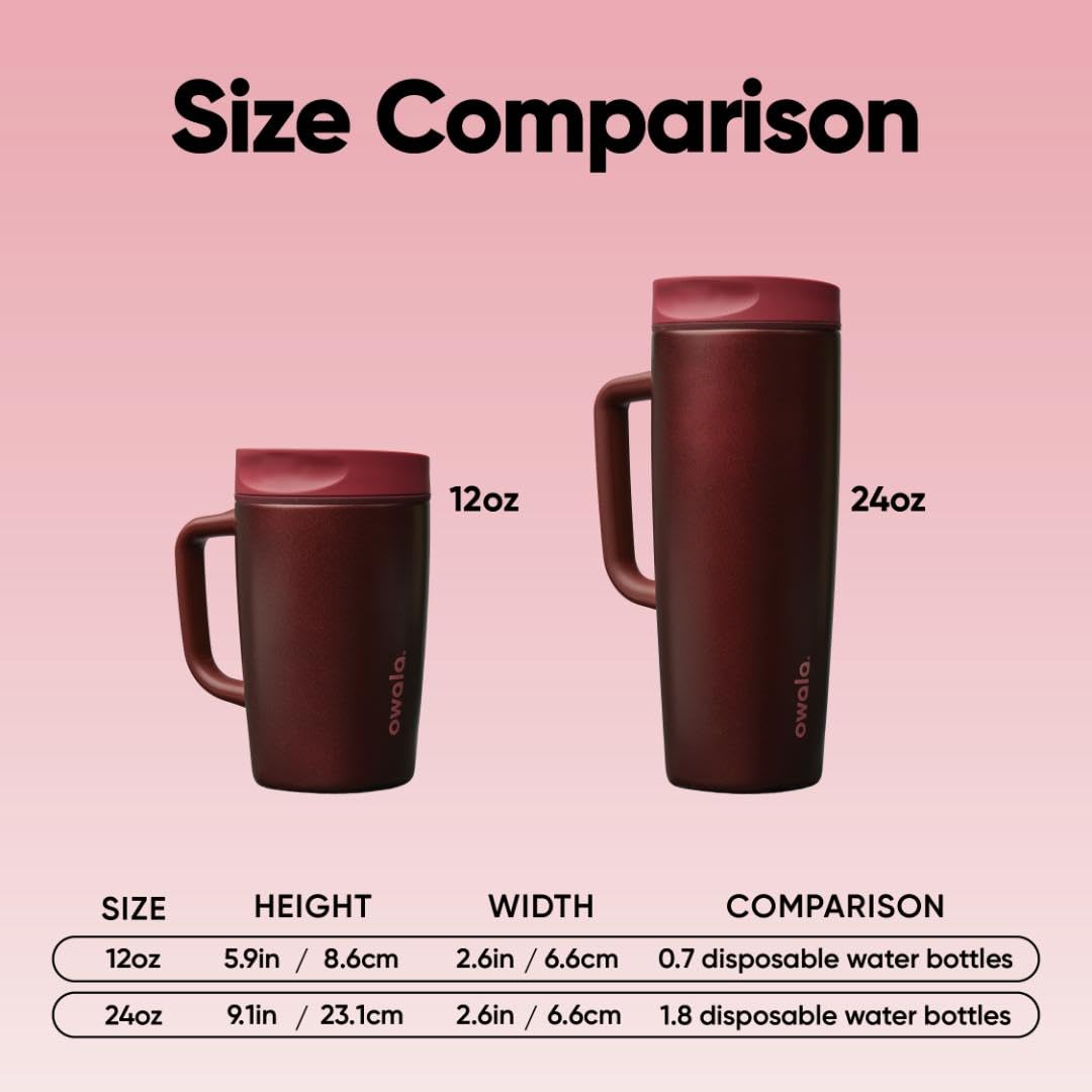 Owala SmoothSip Slider cupholder-fit design fits most vehicles.