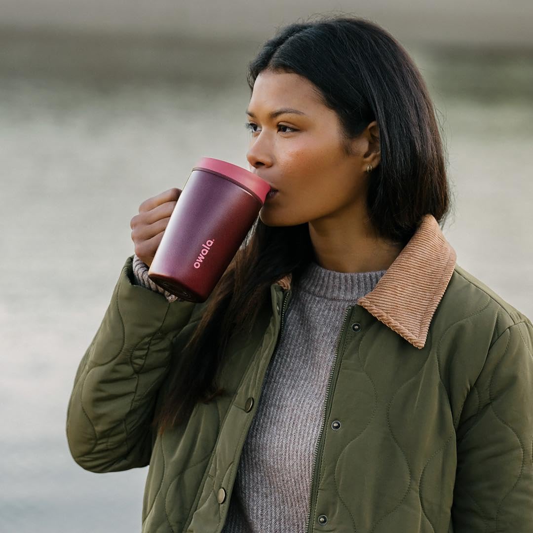 Owala SmoothSip Slider travel-friendly design for on-the-go hydration.