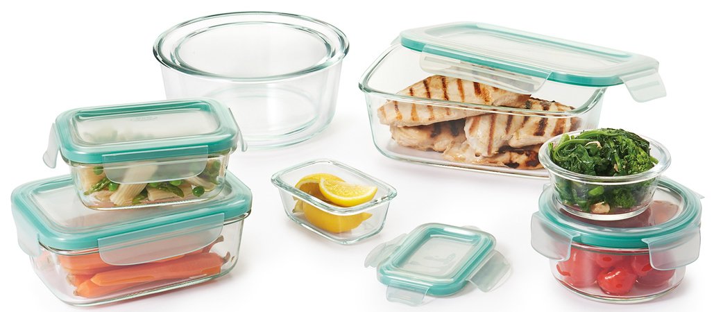 OXO dishwasher-safe storage for easy cleanup after meals.