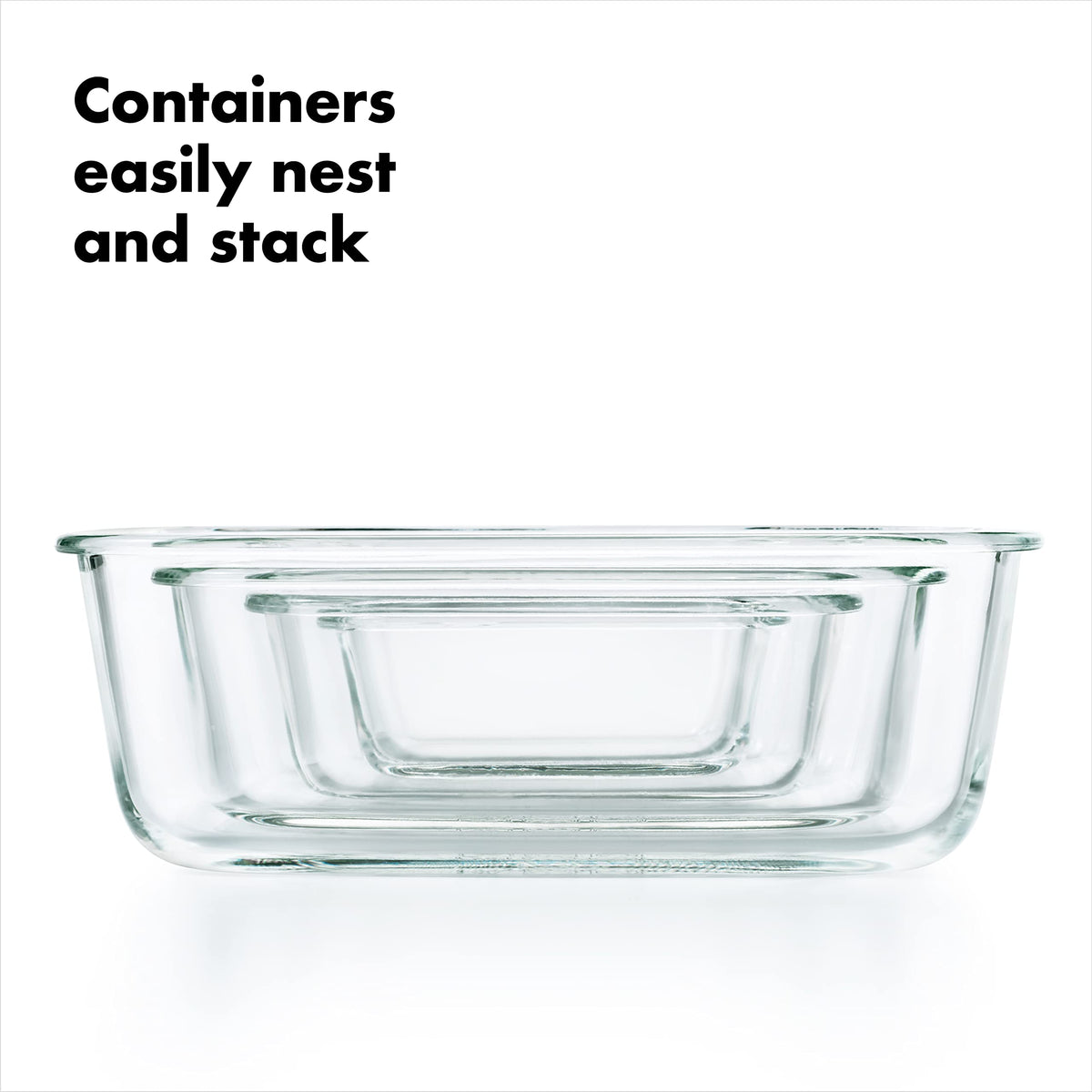 OXO Good Grips 1 cup glass container compact storage