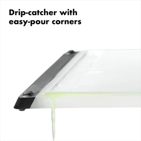 OXO Good Grips integrated drip-catcher keeps juices off counters